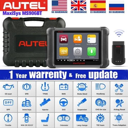 Autel MaxiSys MS906BT DS808K OBD2 Auto Diagnostic Tool Scanners ECU Coding AS MK908