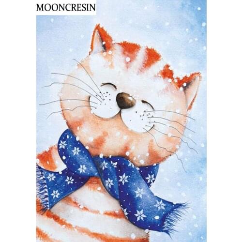 5D Diy Diamond Painting Cat New Arrival Full Square Rhinestones Embroidery Cross Stitch Wall Arts Diamond Mosaic Decoration Home