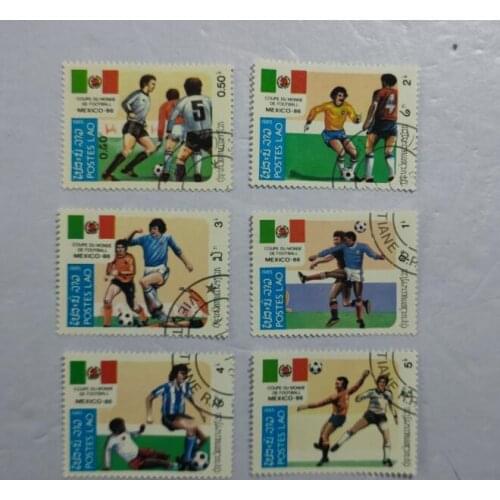6PCS Lao stamps 1985， Post Stamps Postage Collection