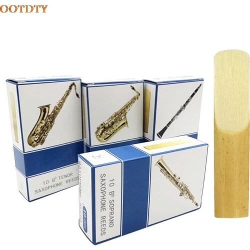 10pcs/set Alto/Soprano/Tenor Saxophone Reeds Strength 2.5 Bb Clarinet Reed
