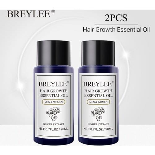 BREYLEE Hair Fast Growth Essential Oil Prevent Baldness Increase Powerful Hair Products Anti-Hair Loss Serum Hair Care 2PCS