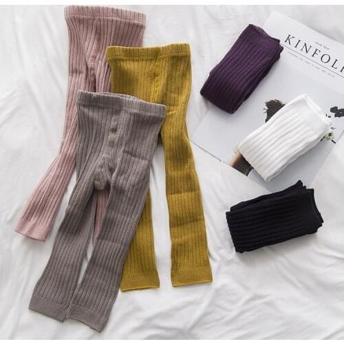 Kids Leggings Girls Winter Warm Pantyhose Cotton Infant Baby Toddler Newborn Solid Casual Stockings Childrens Clothing