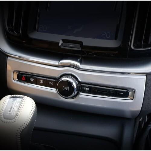 For Volvo XC60 2018 2019 Car styling garnish inner trim conditioning middle Air condition switch Outlet Vent hoods 1pcs