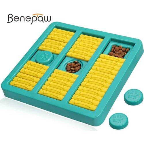 Benepaw Slow Feeder Dog Puzzle Eco-friendly Non-slip Increases IQ Pet Toys Interactive Training Game For Small Medium Dogs