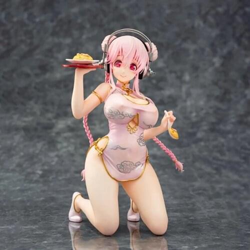 Nitro Super Sonic Sonico Cheongsam Ver PVC Action Figure Stand Anime Sexy Girl Figure Japanese Model Toys Statue Collection Gift