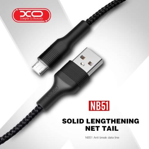 XO Fast Charging USB Cable For iPhone 11 Pro Max Charger USB-C Cord Micro USB Type C Cable For Android Mobile Phone Cable