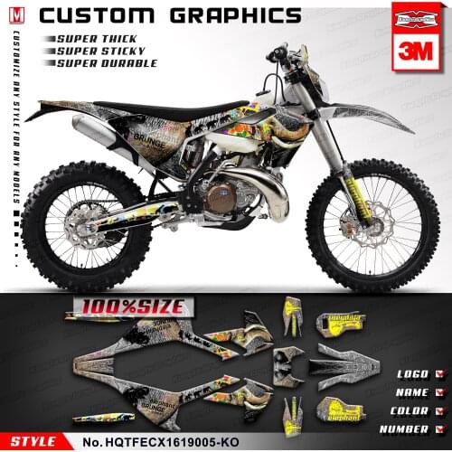 KUNGFU GRAPHICS Team Stickers Custom Decals Set for TE FE TX FX FS TC FC 125 150 250 300 350 450 501 2016 2017 2018 2019