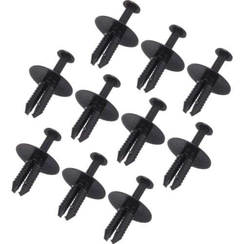 Mayitr 10x 6mm Body Panel Bumper Rivet Trim Clip Plastic Push Fit Rivet Trim Clips Interior Accessories For BMW