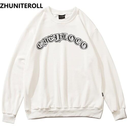 Fashion Harajuku 2021 Paisley Letter Print Crewneck Sweatshirt Hip Hop Tracksuit Men Hoodies Punk Couple Autumn Top Clothing