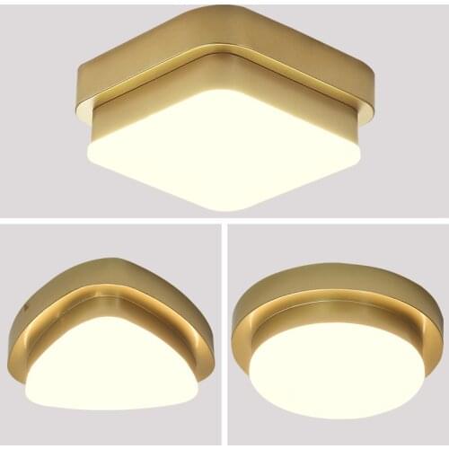 Nordic Minimalist Modern Geometric Shape Porch Ceiling Aisle Lamp Living Room Bedroom Study Balcony Led Acrylic Lighting