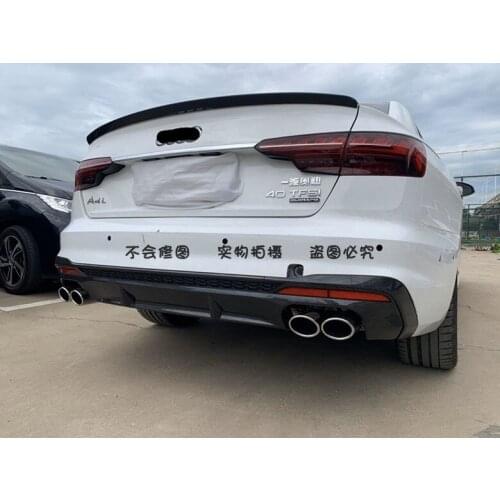 Suitable for S4 Refitting Exhaust 20 21 Audi A4l, Upgrading New S4l with Double Side Four Outlet Tail Lip