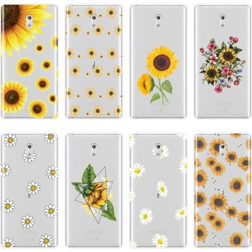 Phone Case Silicone For Nokia 1 2 3 5 6 8 Yellow Sunflower Flower Floral Aesthetic Fashion Soft Back Cover For Nokia 7 Plus X6