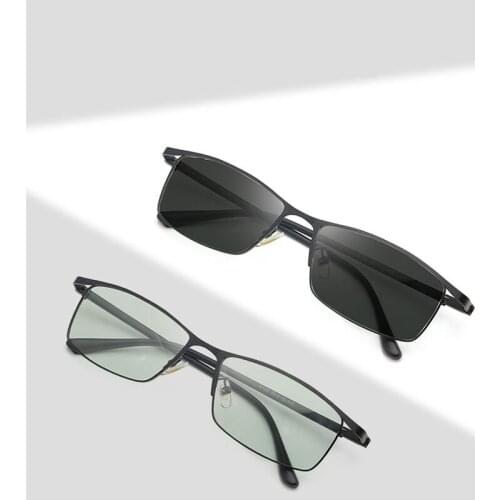 Anti-Blue Color Photosensitive Glasses UV Protection Goggles Sunglasses Flat Lens Leg Bendable Memory Material