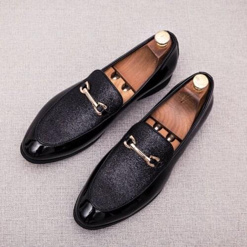 New Vintage Fashion Men Formal Dress Casual Leather Shoes Business Wedding Loafers Designer Brogue Office Footwear Zapatos
