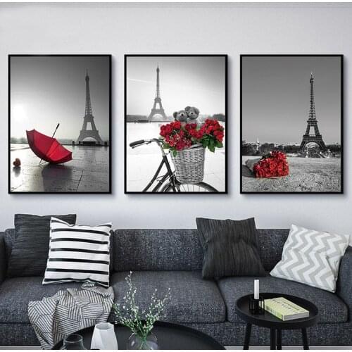 Waterproof Print Canvas Painting Stylish For Living Room Modern Black Flowers Series Poster Nordic Wall Artwork Unframed