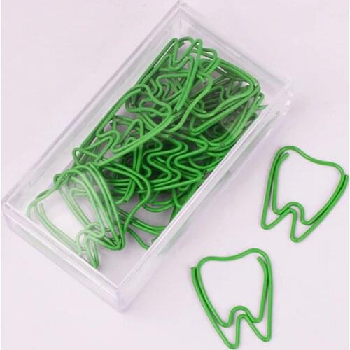 Tooth Shaped Paper Clips Pin Paper Clips Decorative Paperclip Cute Office Clips Kawaii Stationery Office Kawaii Paper Clips