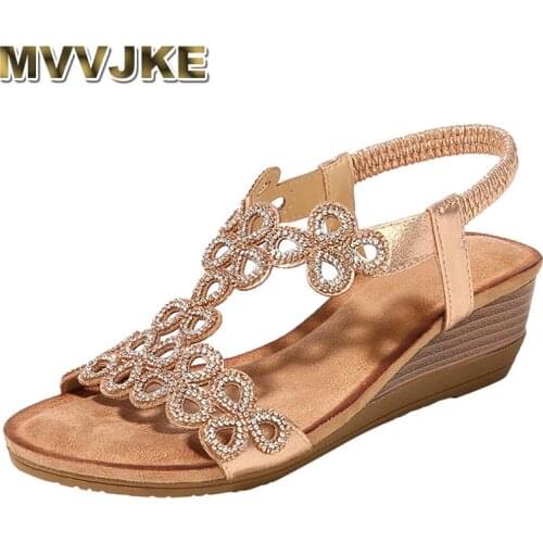MVVJKE Platform Sandals Women Hollow Out Peep Toe Wedges Sandals High Heeled Shoes zapatos mujer tacon chaussures femme