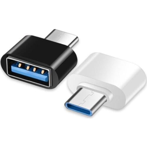 ABS+ Metal Interface Conversion Data Transmission TypeC to USB Adapter for Mobile Phones and Tablets 2 Pieces