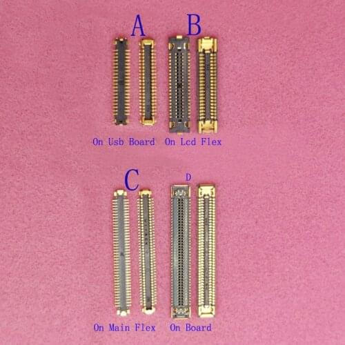 10Pcs LCD Display Screen Flex FPC Connector For Samsung Galaxy A32 4G A325 A325F 5G A326 A326F A82 A826 Plug On Board 40 78 pin
