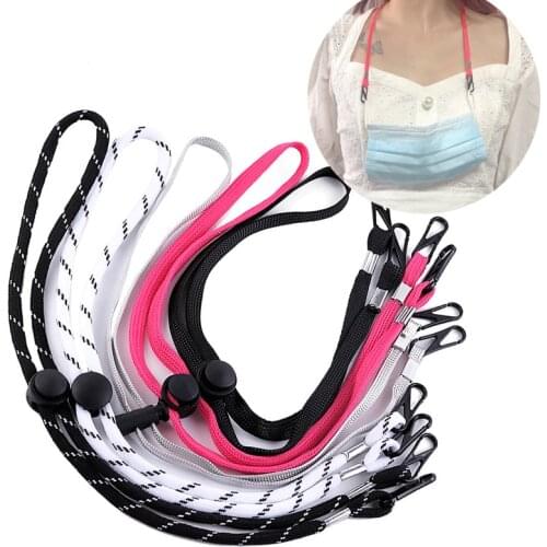 5pcs Mask Wire Adjustable Sunglasses Neck Cord Strap Convenient Eyeglass Glasses String Lanyard Strap String Rope Band Accessory