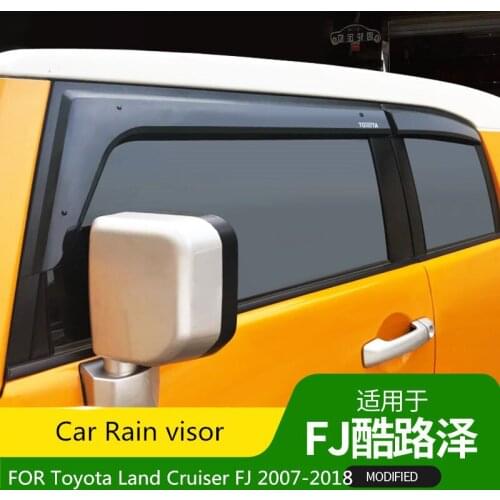 Car Rain visor FOR Toyota Land Cruiser FJ 2007-2018 rain visor FJ CRUISER rain eyebrow modified off-road accessories