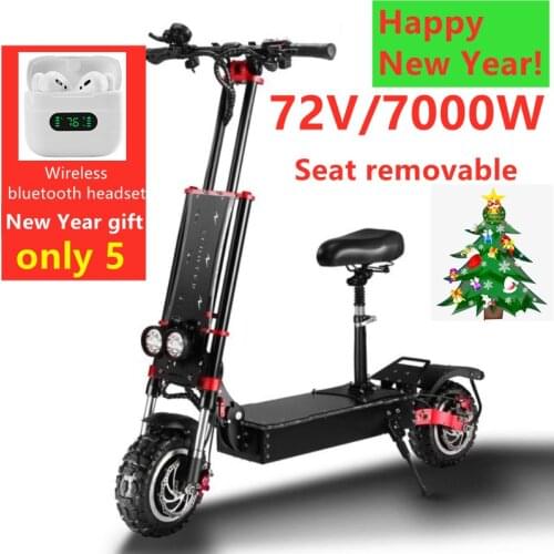 Free Shipping 13 Inch 60V 6000W Electric Scooter adult High Speed Off-Road Dual Drive Folding Electric Vehicle