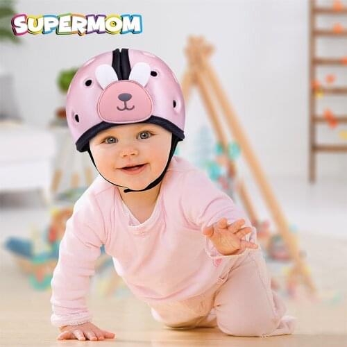 Baby Protection Baby Hat Adjustable Baby Helmet Learn To Walk Soft Safety Toddler Childrens Cap Breathable Anti Collision Hat