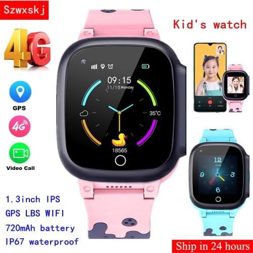 4G kids smart watch IP67 warerproof smartwatch GPS wifi tracker camera video call watch baby watch smartwatch T8 PK A36E Q95