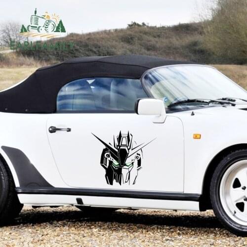 EARLFAMILY 43cm x 32.4cm for GUNDAM Car Sticker Helmet Motorcycle Accessories Car Door Cartoon Sunscreen Waterproof JDM Decal