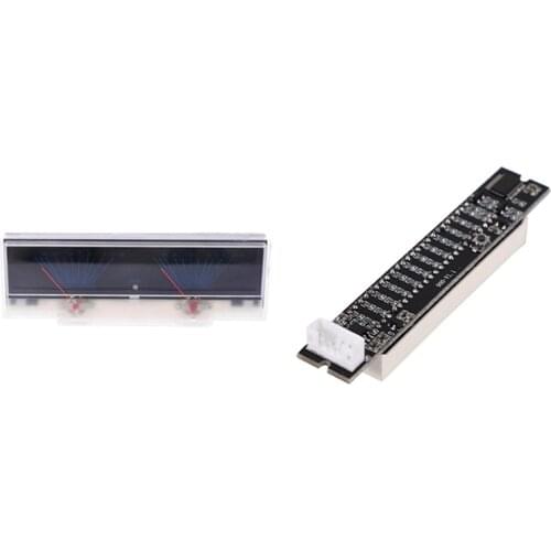 VU Meter Audio Power Amplifier Panel Dual Analog Level DB Meter with Mini Dual 12 Level Indicator VU Meter