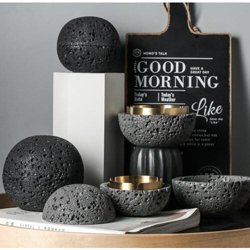 Creative Moon Art Cement Metals Household Great Capacity Portable Car Anti-Ash Home Decoration For Boyfriend Ashtray