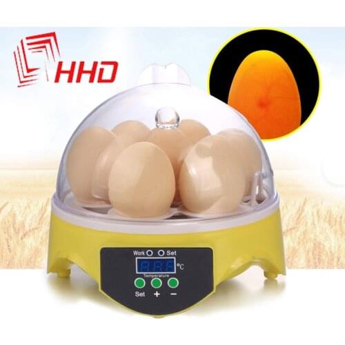 Best Farm Egg Incubator Automatic 220V 7Eggs Incubation Machine Newest Temperature Humidity Control Chicken Duck Bird Brooder