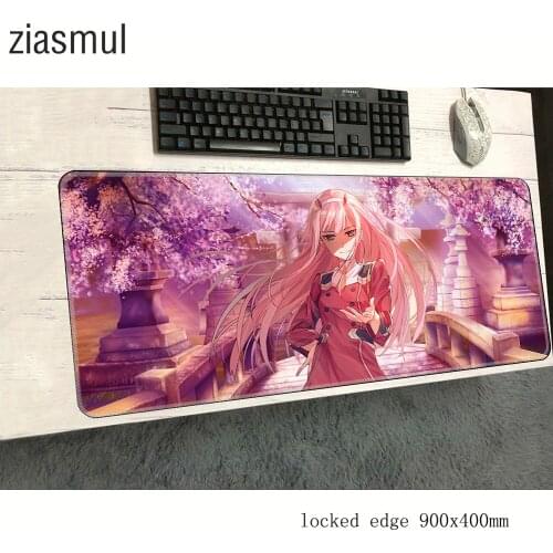 Darling in the franxx mouse pad best 900x400x3mm mousepads best gaming mousepad gamer xl personalized mouse pads keyboard pc pad