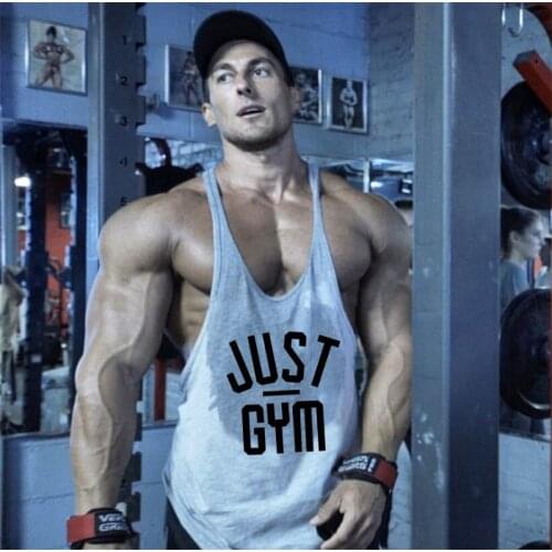 New Bodybuilding men Stringer Tank Top print Fitness Singlets Sporting Vest muscle Sleeveless Tanktops shirt