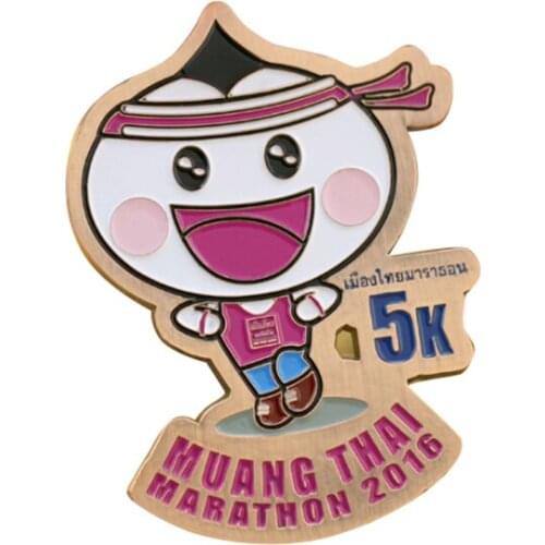 Cute running badge custom logo marathon competition commemorative badges