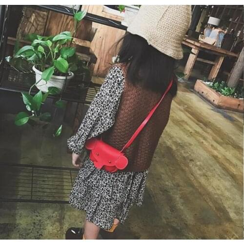 Fashion women mini crossbody bag PU leather high quality girl school bag elephant package cover bags