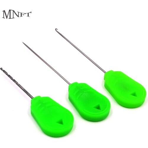 MNFT 1Set Kit Hook+Stringer+Drill Tool Set Fishing Bait Tool 3_In_1 Fishing Bait Needle Set