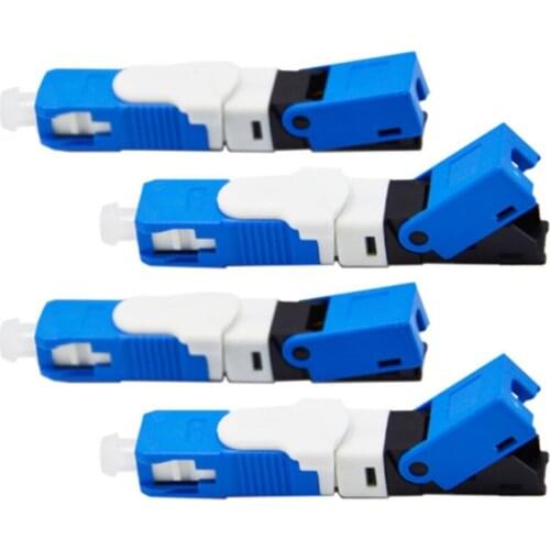 FTTH ESC250D SC UPC Single-Mode Fiber Optic Quick Connector FTTH SM Optic Fast Connector