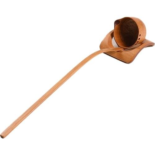 Long Handle Original Ecology Bamboo Tea Scoop For Home Hotel Office Teahouse Japanese Style Spoon For Water Wine Tea Aceessories