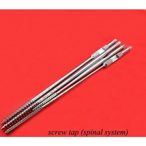 Orthopedics instrument stainless steel medical use tap spine system use screw-rod system tap for cancellous&cortical orthopedist