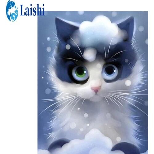 Full Square Cartoon cat Diamond 5D DIY Diamond Painting Diamond embroidery 3D Embroidery Cross Stitch Rhinestone Painting Decor