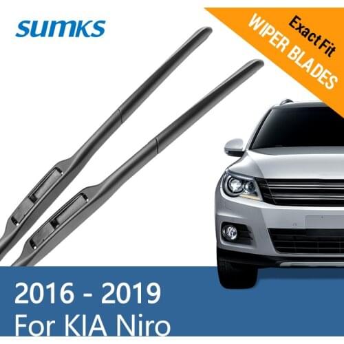 SUMKS Wiper Blades for KIA Niro 26"&16" Fit Hook Arms 2016 2017 2018 2019