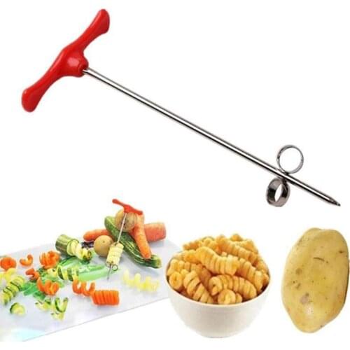 Potato Spiral Cutter Manual Roller French Fry Cutter Making Twist Shredder Grater Kitchen Gadget Cooking Tools Vegetable Slicer