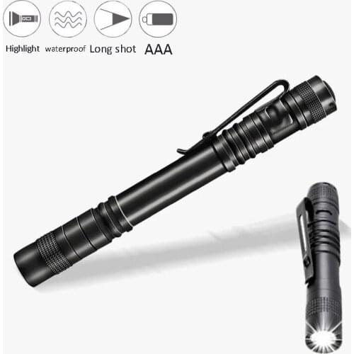 LED Portable Mini Flashlight 1 Switch Mode Led Flashlight with Pen Buckle for The Dentist and For Camping Hiking Out