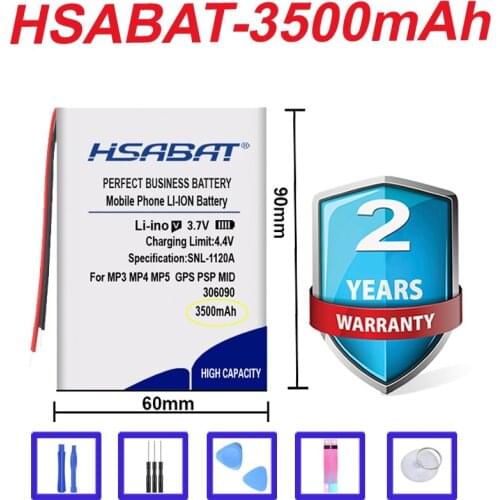 Top Brand 100% New 3500mAh 306090 Battery for Bluetooth Headset MP3 MP4 MP5 GPS PSP MID in stock
