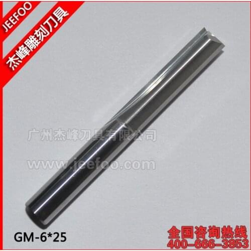 6*25 CNC Solid Carbide Two Straight Flute Bits/CNC Router Bits/Router Cutter