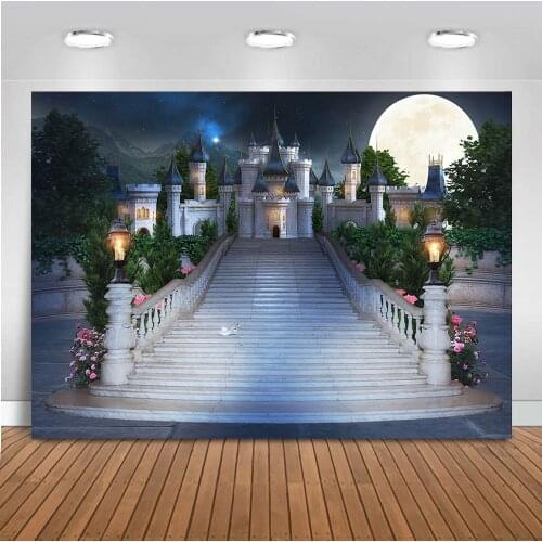 Photography Backdrop castle newborn baby portrait background for photo studio night photo shoot vinyl floor photographic video
