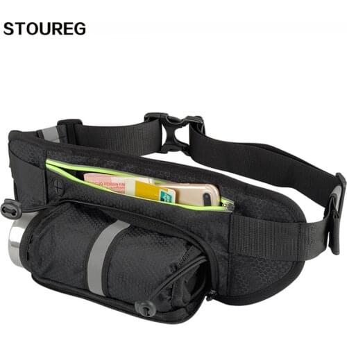 Waterproof Running Bag Sports Water Bottle Holder Running Waist Belt Bag Men Women Waist Pack Sport Gym Fitness Bag 3Colors