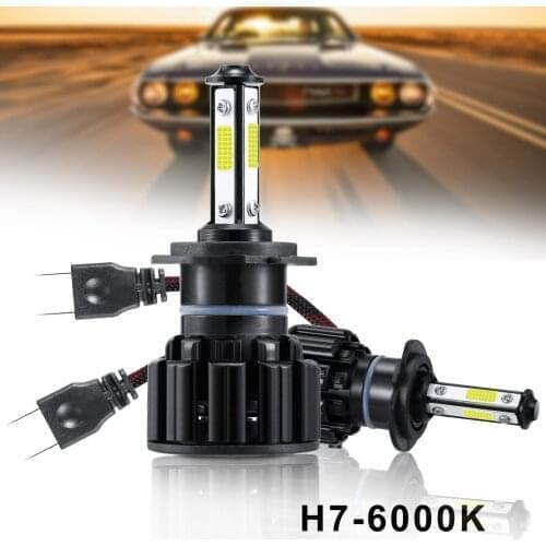 2pcs 48w 8000lm Waterproof Car Haedlight Bulbs X16 H4 H7 H11 Led 9005/hb3 9006/hb4 6000k Auto Fog Light 12v Led Bulb