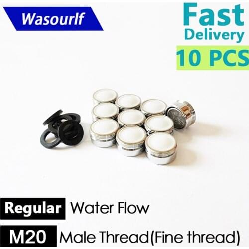 WASOURLF 10 PCS water saving faucet aerator bubbler M20 male thread external tap spout bubble accessories bathroon basin